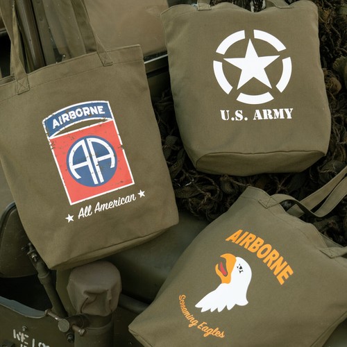 Ww2 borsa tote - ww2, tela