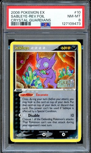 Psa sableye 100 reverse - psa,