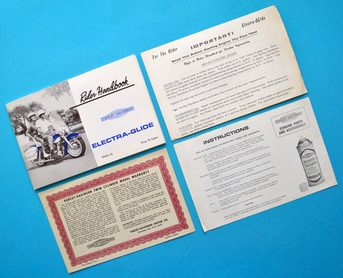Manuale originale harley - manuale,