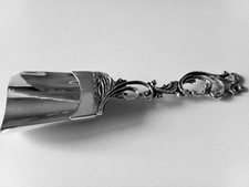 PALETTA CUCCHIAINO x ZUCCHERO ARGENTO 800 PUNZONATO - LEGGI TESTO