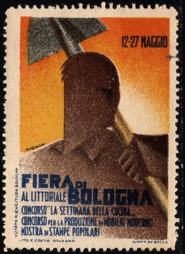 1934 italia poster - poster, francobollo
