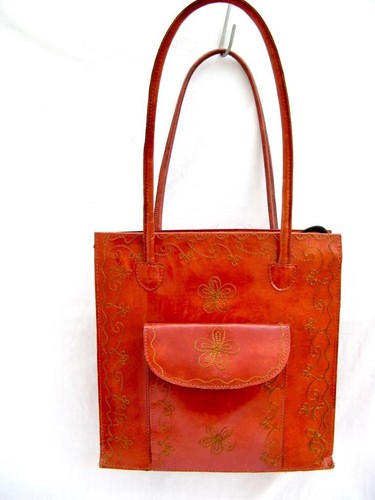 Leather handbag mint - leather,