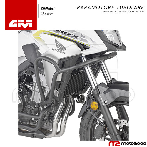 Paramotore tubolare nero givi - tubolare,