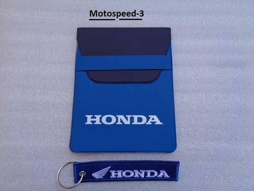 Porta documenti honda blu - documenti,