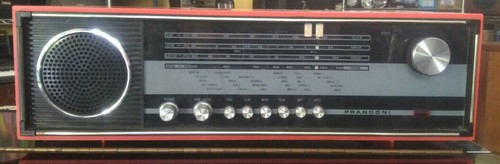 Radio vintage prandoni rossa - radio,