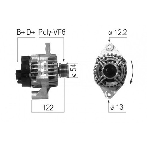 Alternatore per alfa romeo - alfa,
