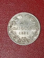 20 baiocchi 1861 Vaticano Pio