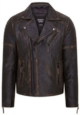 Giacca Biker In Pelle Nera