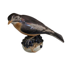 Royal Copenhagen Figurina Uccello Redwing Ingeborg Nielsen Statuina Porcellana