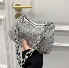 Borsa donna clutch strass - donna,