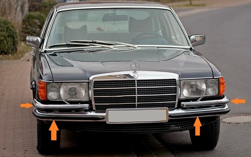 Mercedes w116 paraurti gomme - w116,