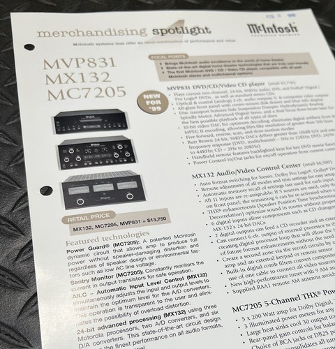 Mcintosh mvp831 mx132 - mcintosh, mvp831,