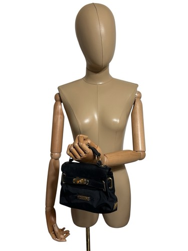 Vtg moschino 90s black leather - vtg,