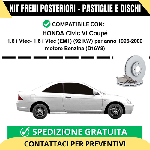 Kit freni posteriori per - freni,