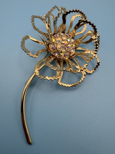 Spilla fiore tono - , oro