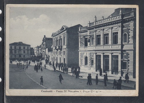 Cartolina canicattì piazza - canicattì,