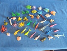 Lotto giocattoli Miniature Animali Marini Materiale Plastico