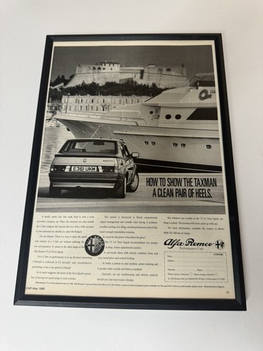 Framed 1988 alfa romeo - framed, 75