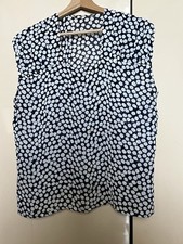Blusa Leggerà Blu A Pois Bianchi
