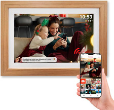 Cornice Digitale 15 Pollici Wifi - Schermo IPS Full HD 1920X1080 - Portafoto Dig