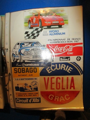 Lot autocollants sport auto - lot,