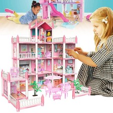 CASA DELLE BAMBOLE CASA DELLE BAMBOLE VILLA DELLE BAMBOLE CASA BARBIE MOBILI PLAYSET ACCESSORI con luce