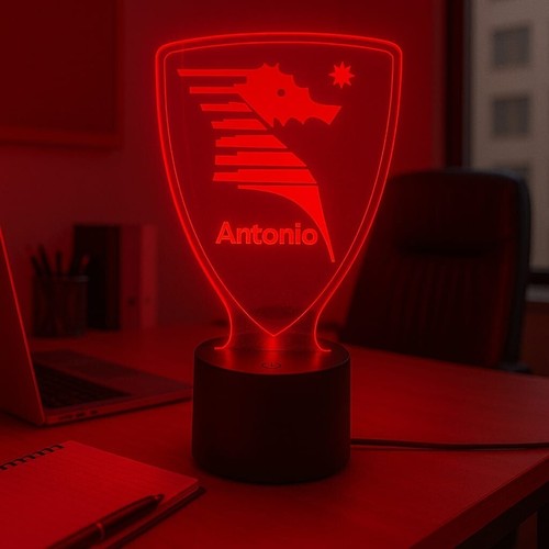 Lampada plexiglass salernitana - lampada,