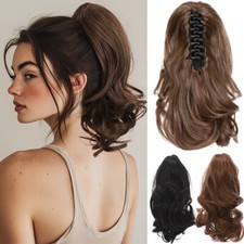 Real Ponytail Claw Clip in As