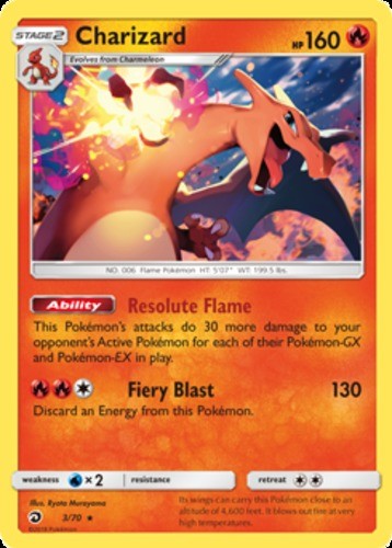 Charizard holo rare - -, 3/70