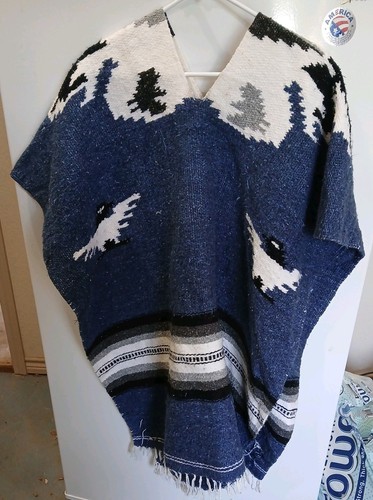 Poncho messicano vintage x - vintage,