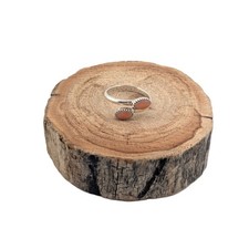 Anello Navajo 2 pietre corallo