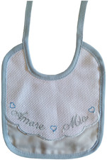 Bavaglino con inserto di tela