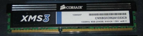 Corsair xms3 ram - 1x, gb