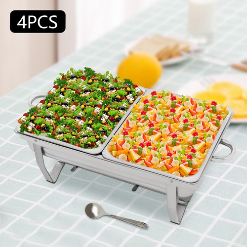 4pcs acciaio inox chafing dish - chafing,