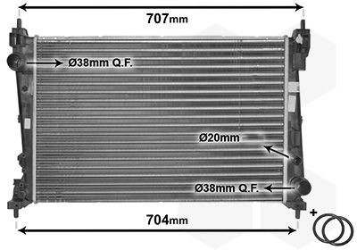 Adatto per radiatore abarth - radiatore,