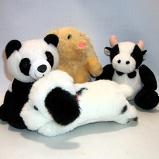 Lotto 4 Peluche - Panda, Cane