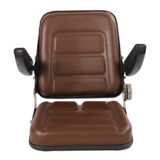 Sedile Trattore Universale per Dumper Carrello Elevatore Falciatrice Escavatore con Schienale Regolabile