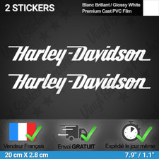 2 Adesivi Bianco per Harley
