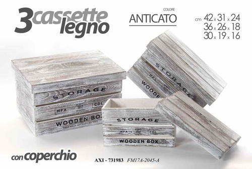 Cassette legno anticato - cassette,