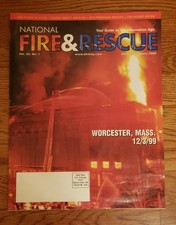 Rivista Fire & Rescue, 1999 Worcester Storage Fire, copertina Angelo nelle Fiamme