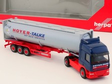 Herpa 150378 DAF CF autoarticolato container a pressione Hoyer-Talke IMBALLO ORIGINALE 1705-21-13