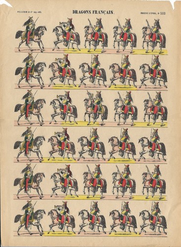 Stampa antica soldatini - stampa, di