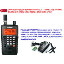UNIDEN UBCD-160DN SCANNER PORTATILE 25 - 520MHz, 758 - 960MHz AM, FM, NFM, WFM o