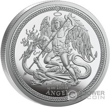 ANGELO Angelo 2 x 1 oz moneta argento 1 angelo Isola di Man 2025