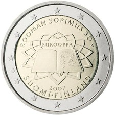2 euro Finlandia 2007 fdc TDR Trattato di Roma