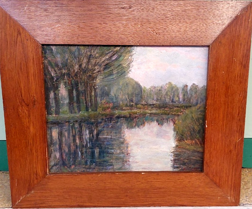 Dipinto bel paesaggio del - -bel,
