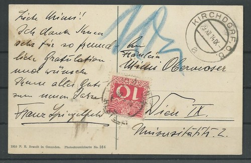 Austria affrancatura su - p,