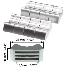 8 X Prof Elettrico Conduttivo Faderknopf Metallizzato F Alps Fader Sensibile
