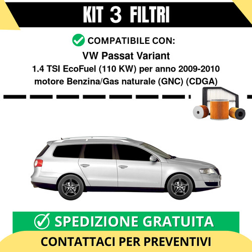 Kit filtri tagliando per vw - kit,