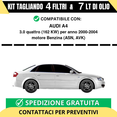 Tagliando per audi - a4, 3.0